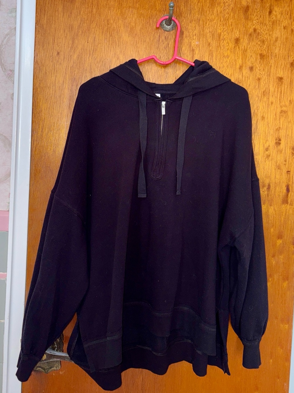 Pink Black Half Zip Tunic